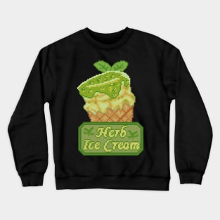 Resident Evil Herb Ice Cream Pixel Art Crewneck Sweatshirt